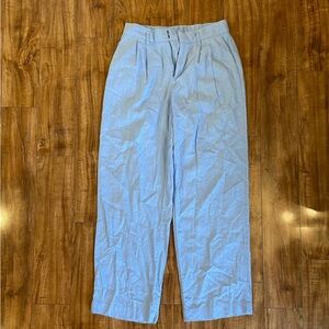 A NEW DAY Women’s Robin Blue Wide Leg Linen Lightweight Trousers Size 6